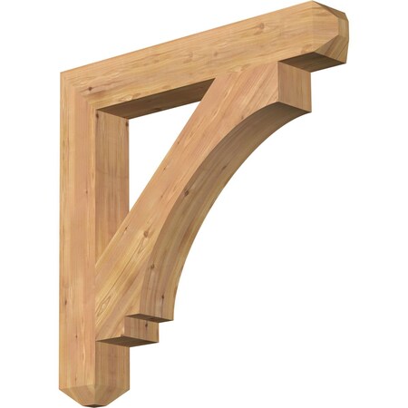 Ekena Millwork Imperial Craftsman Smooth Bracket, Western Red Cedar, 5 1/2"W x 38"D x 38"H BKT06X38X38IMP04SWR
